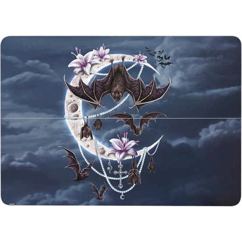Gothic Moon with Bats and Flowers by Sarah Richter Surface Laptop Studio Skin